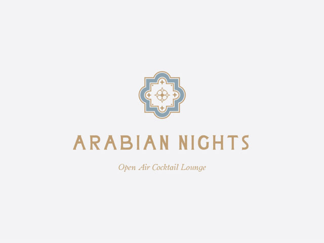 Arabian Nights Cocktail Lounge Logo Design